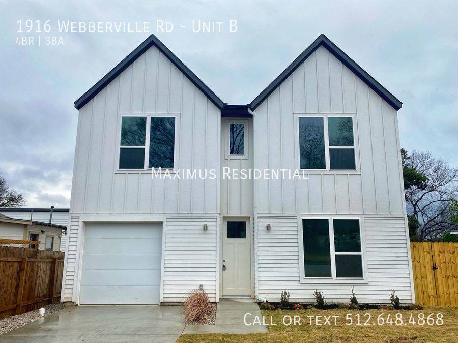 Apartment for rent at 1916 Webberville Rd #B, Austin, TX 78721
