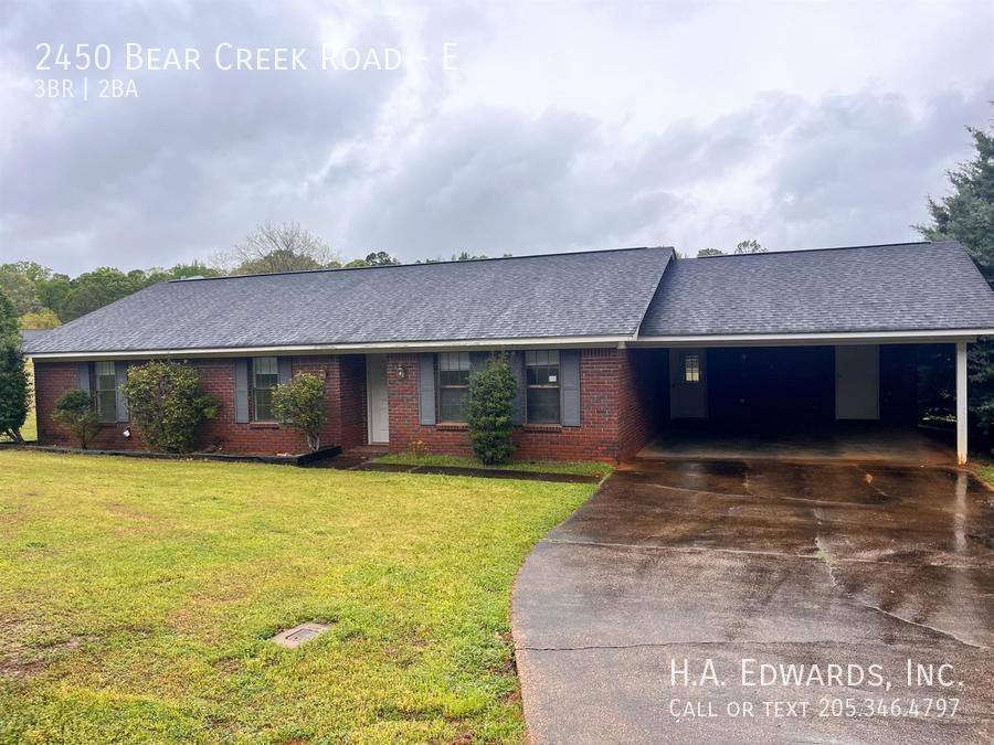House for rent at 2450 Bear Creek Rd E, Duncanville, AL 35456