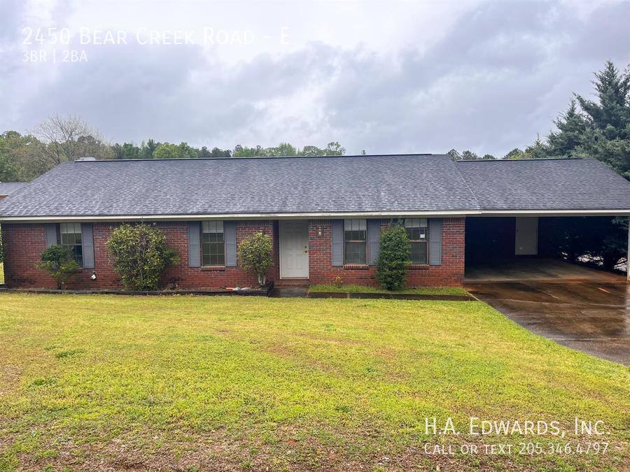 House for rent at 2450 Bear Creek Rd E, Duncanville, AL 35456