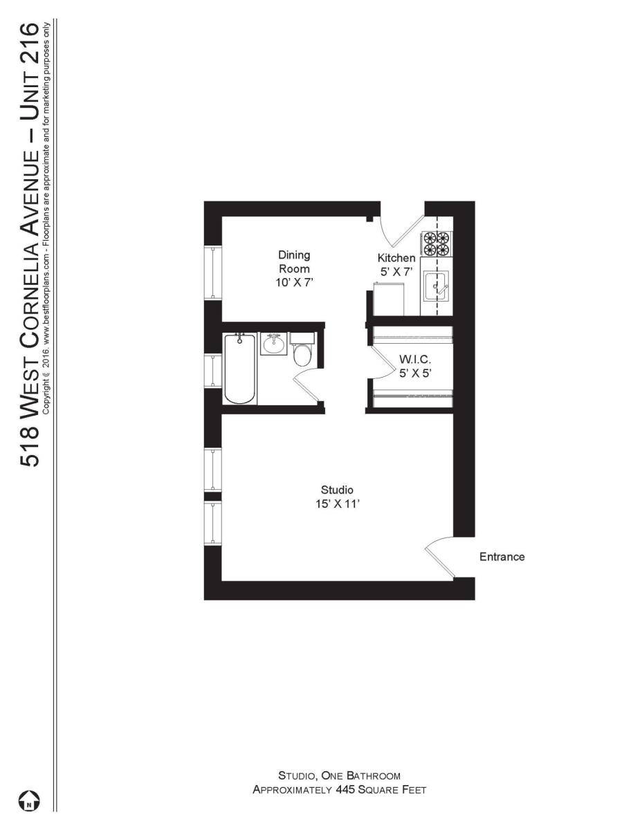 Apartment for rent at 512 W Cornelia Ave #216, Chicago, IL 60657