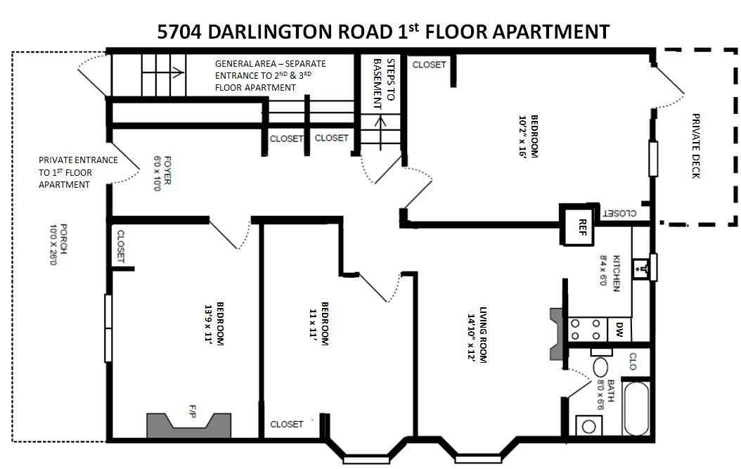 Apartment for rent at 5704 Darlington Rd - 1st, Pittsburgh, PA 15217