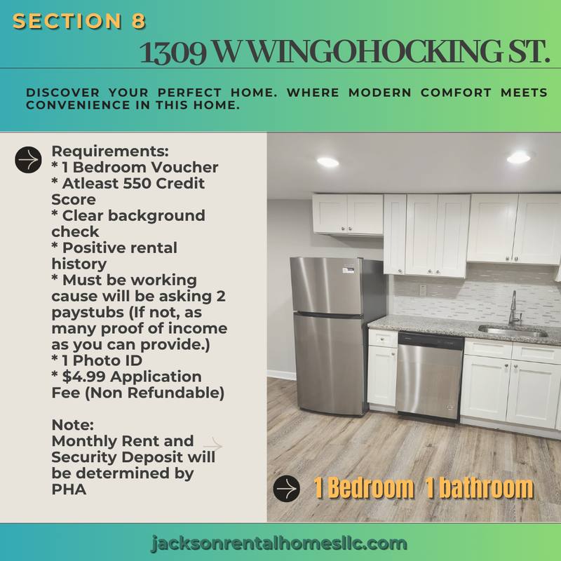 Apartment for rent at 1309 W Wingohocking St #B, Philadelphia, PA 19140