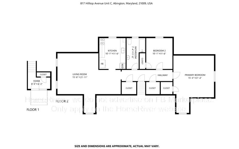 Apartment for rent at 817 Hilltop Ave Extension #C, Abingdon, MD 21009