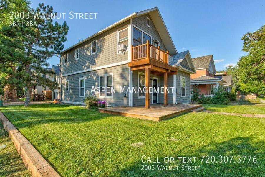 House for rent at 2003 Walnut St, Boulder, CO 80302