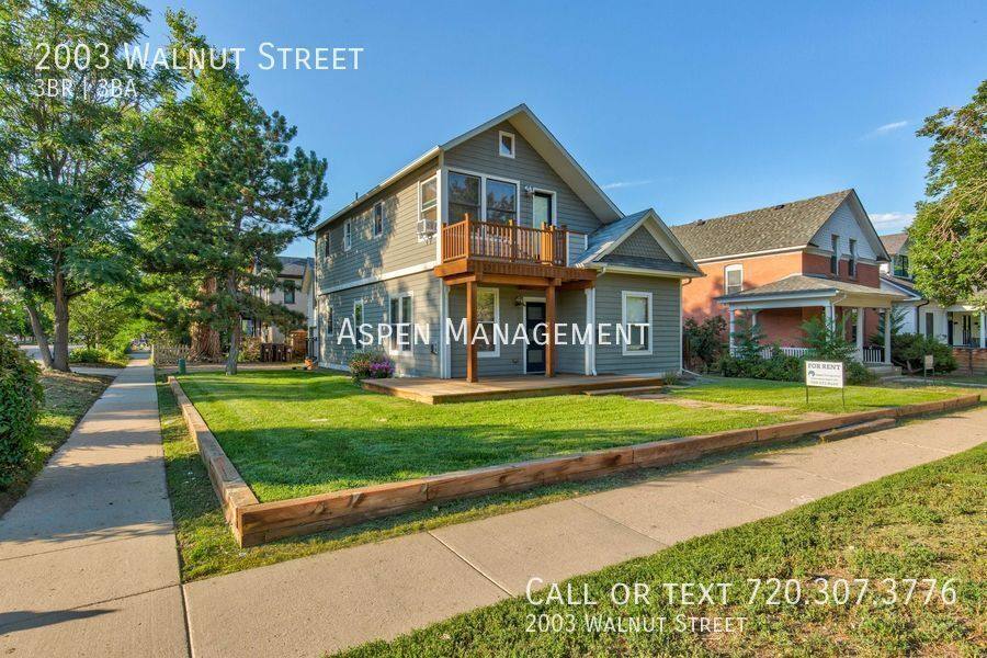 House for rent at 2003 Walnut St, Boulder, CO 80302