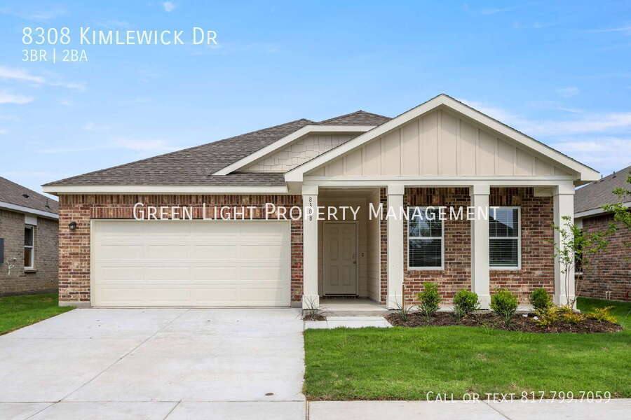 House for rent at 8308 Kimlewick Dr, Fort Worth, TX 76179