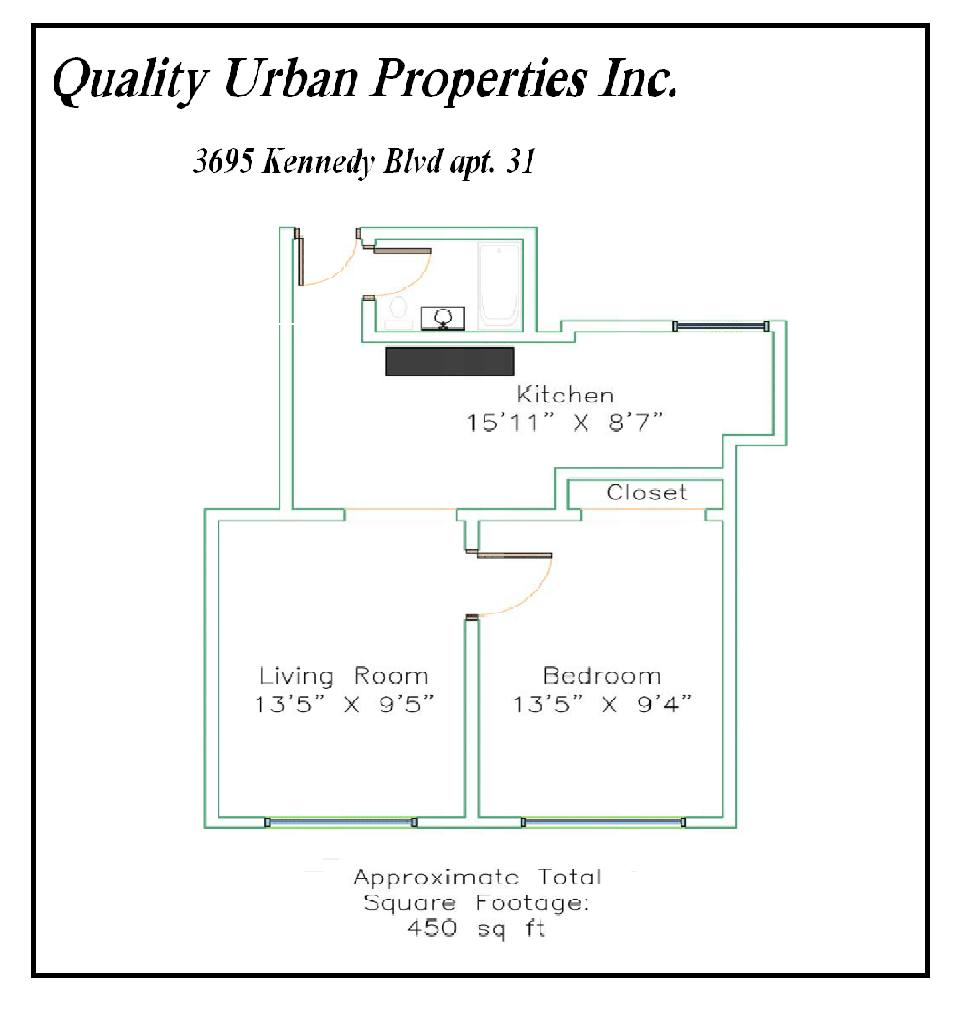 Apartment for rent at 3695 Kennedy Blvd, Jersey City, NJ 07307
