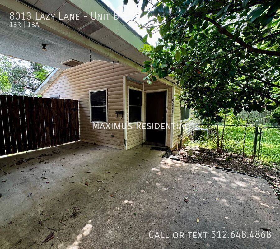 Apartment for rent at 8013 Lazy Lane #B, Austin, TX 78757