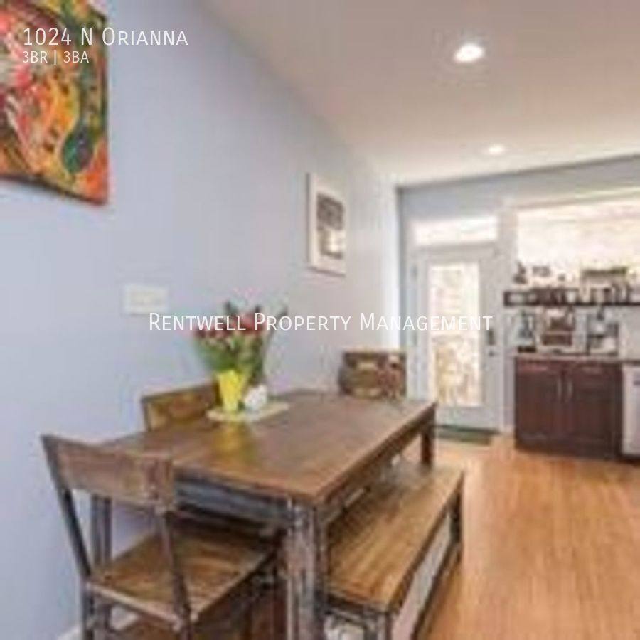 Townhouse for rent at 1024 N Orianna, Philadelphia, PA 19123