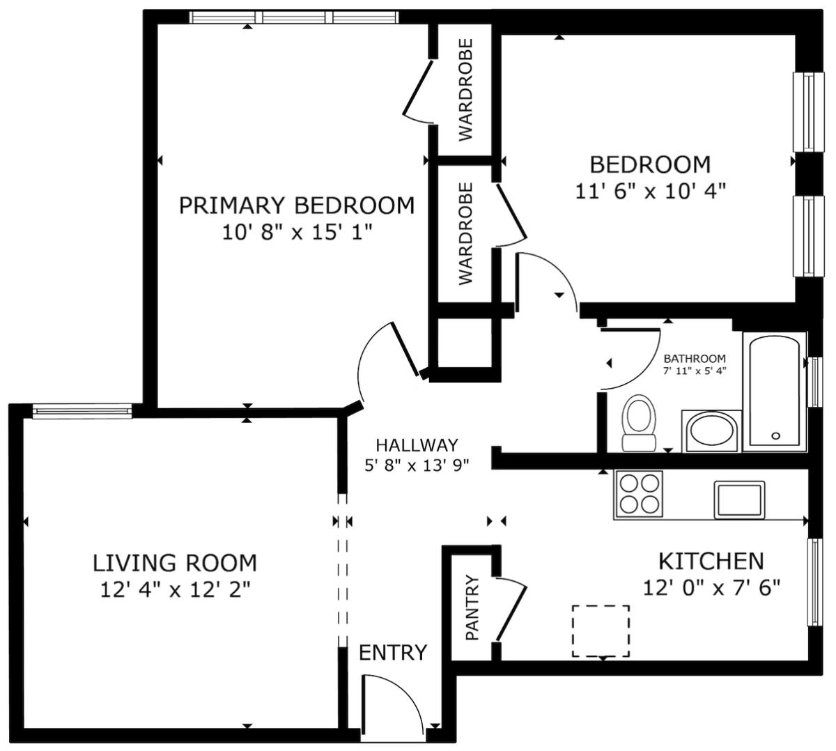 Apartment for rent at 288 Rosa Parks Blvd, Paterson, NJ 07501