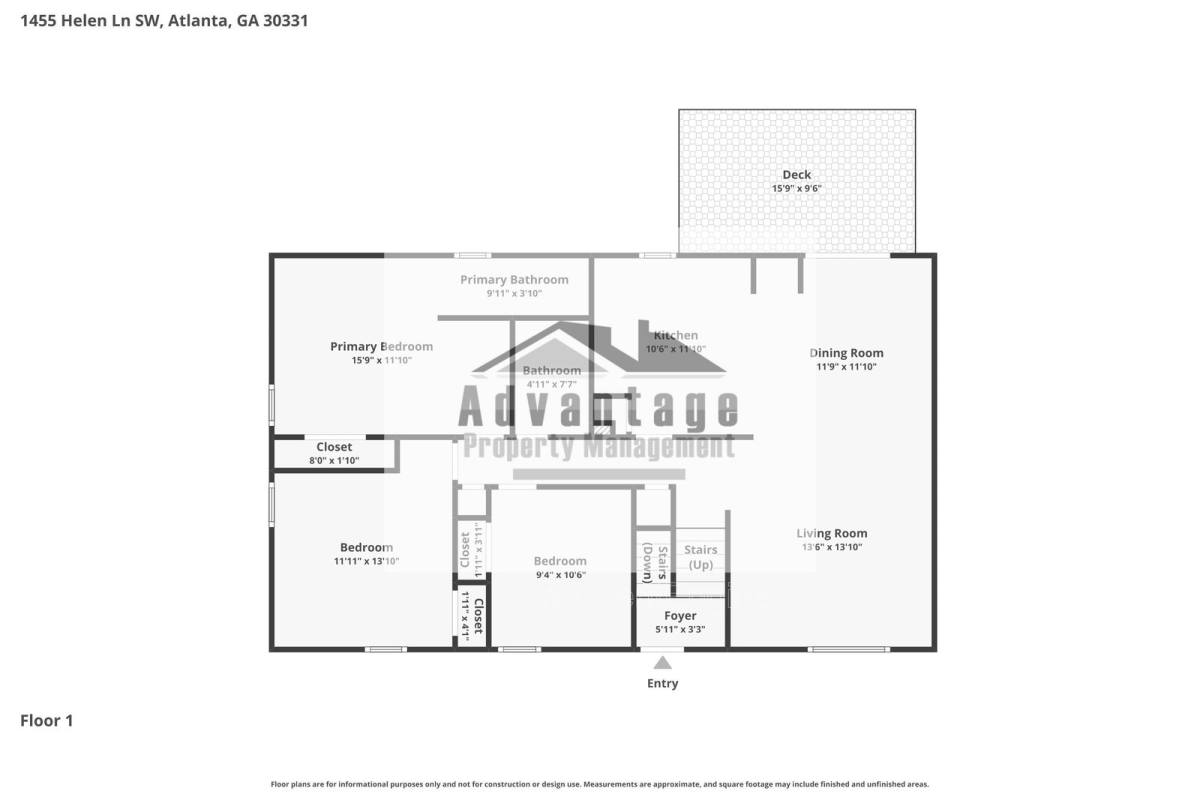 House for rent at 1455 Helen Lane SW, Atlanta, GA 30331
