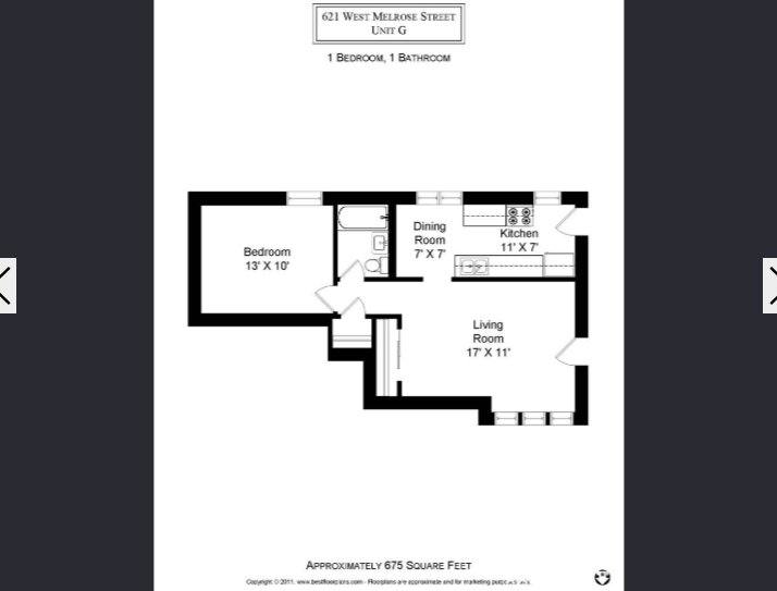 Apartment for rent at 621 W Melrose St #2, Chicago, IL 60657