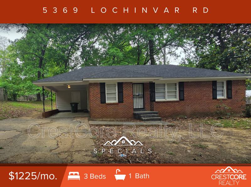 House for rent at 5369 Lochinvar Rd, Memphis, TN 38116