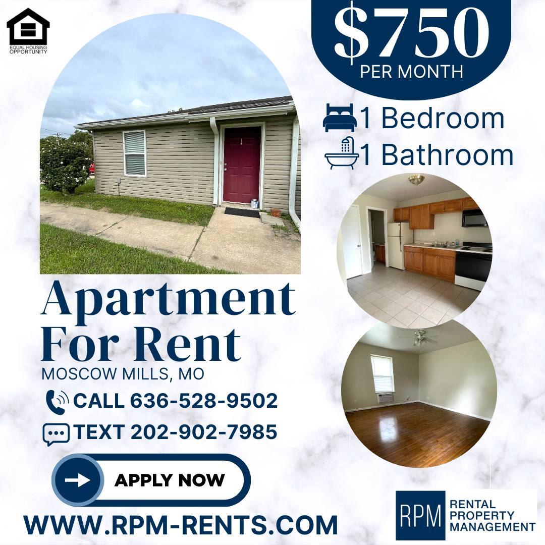Apartment for rent at 215 W 3rd St #1, Moscow Mills, MO 63362