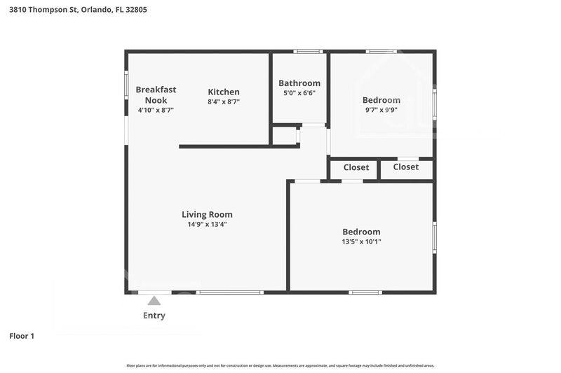 House for rent at 3810 Thompson St, Orlando, FL 32805