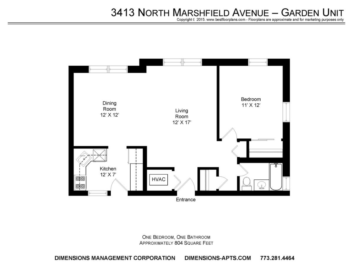 Apartment for rent at 3413-21 N Marshfield, Chicago, IL 60657