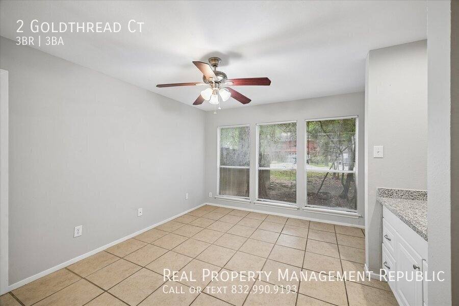 House for rent at 2 Goldthread Court, Spring, TX 77381