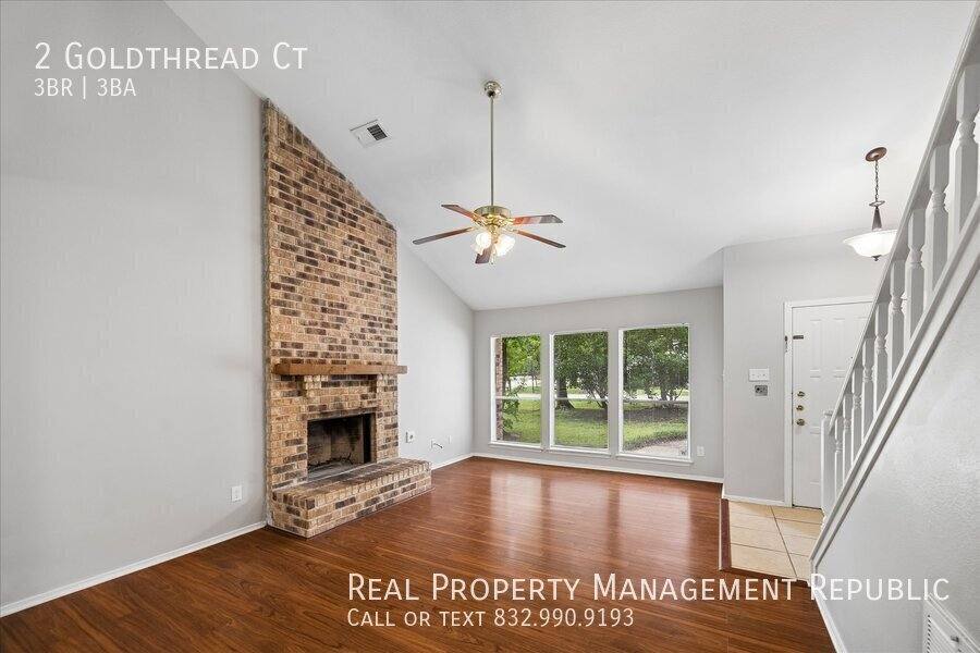 House for rent at 2 Goldthread Court, Spring, TX 77381