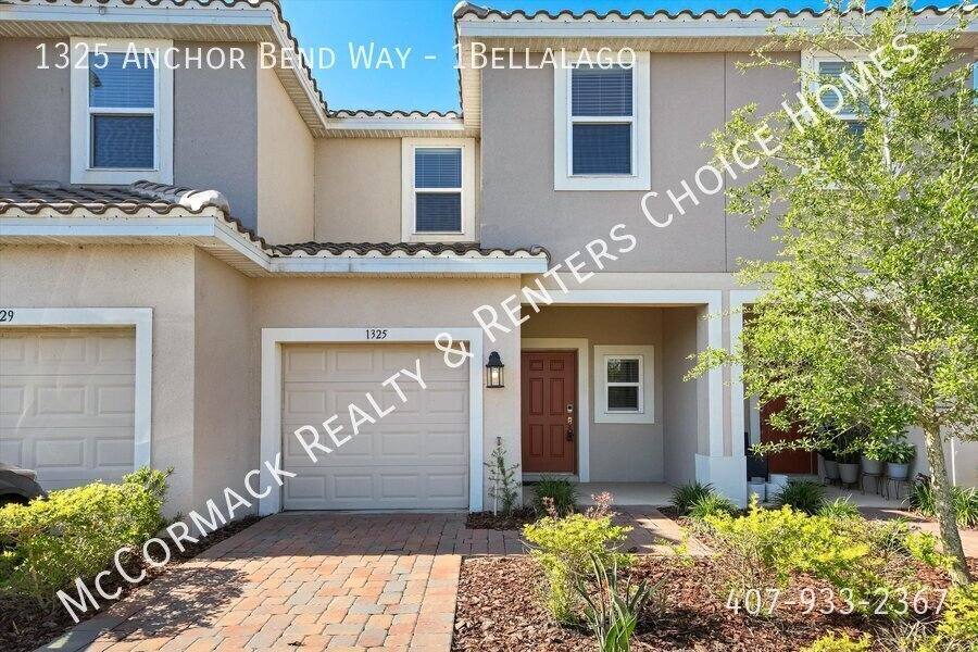 Townhouse for rent at 1325 Anchor Bend Waybellalago #1, Kissimmee, FL 34746