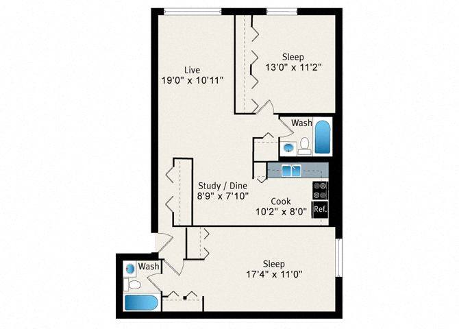 Apartment for rent at 707 W Sheridan Rd #225, Chicago, IL 60613