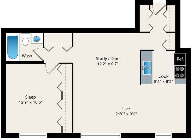 Apartment for rent at 707 W Sheridan Rd #225, Chicago, IL 60613