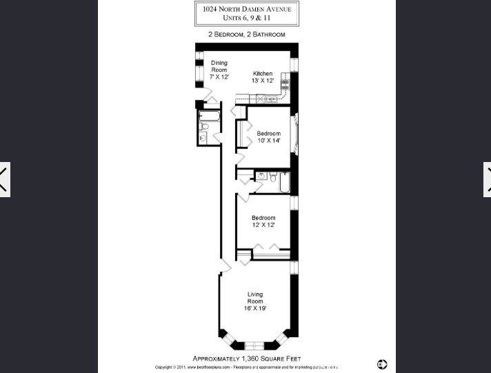 Apartment for rent at 1024 N Damen Ave #11, Chicago, IL 60622