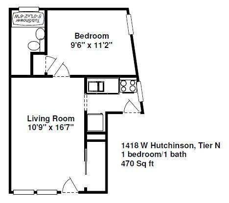 Apartment for rent at 1416-1422 W Hutchinson St, Chicago, IL 60613