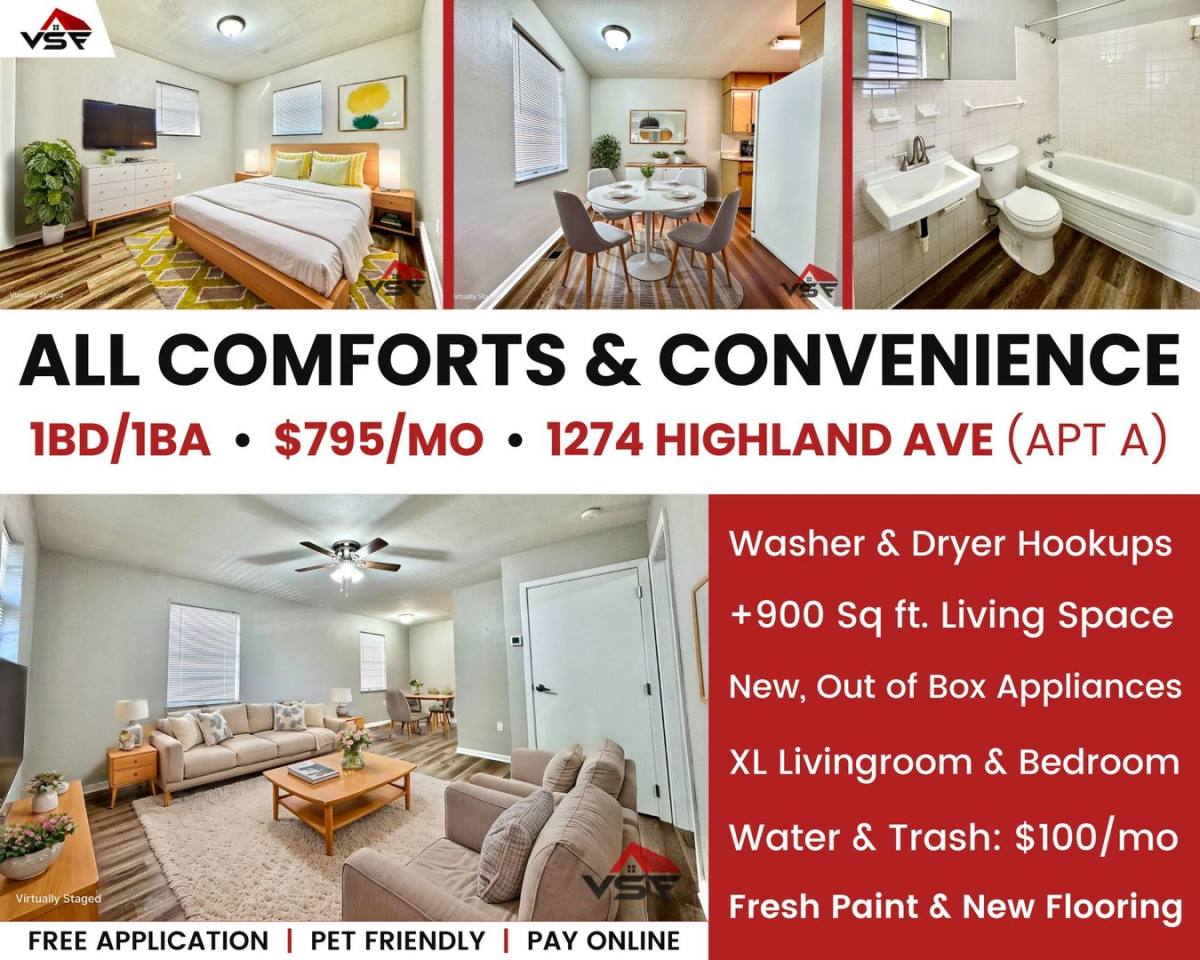 Apartment for rent at 1274 Highland Ave, Dayton, OH 45410