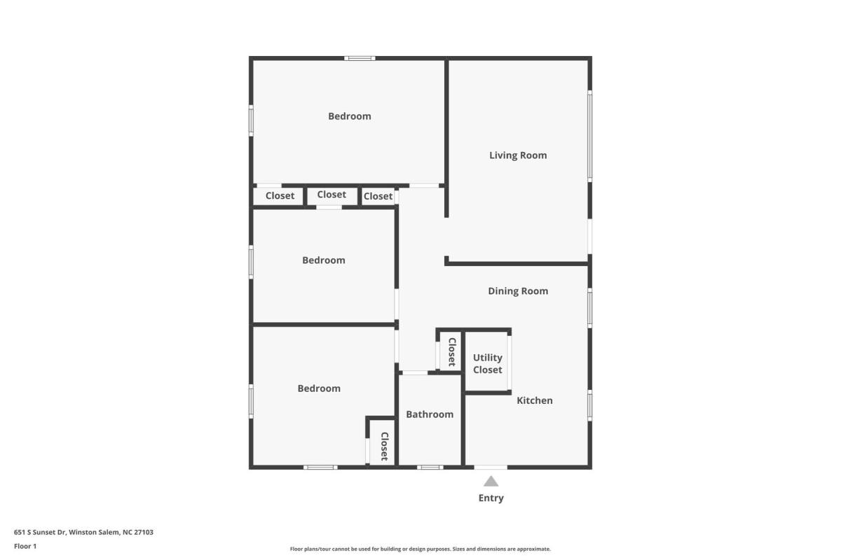House for rent at 651 S Sunset Dr, Winston Salem, NC 27103