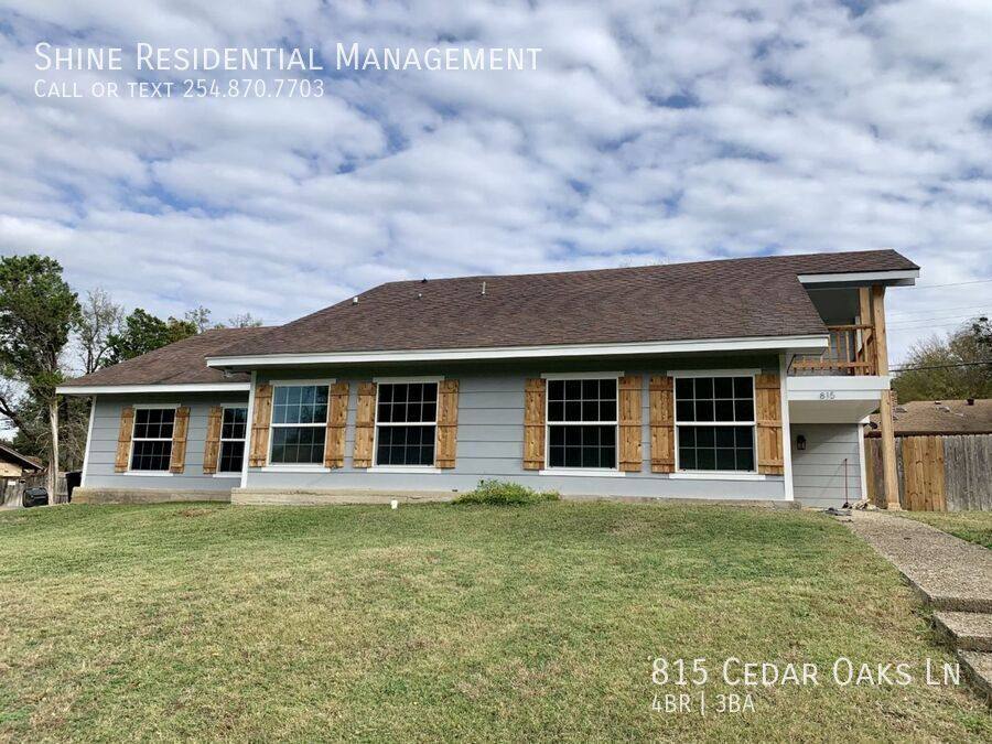 House for rent at 815 Cedar Oaks Lane, Harker Heights, TX 76548