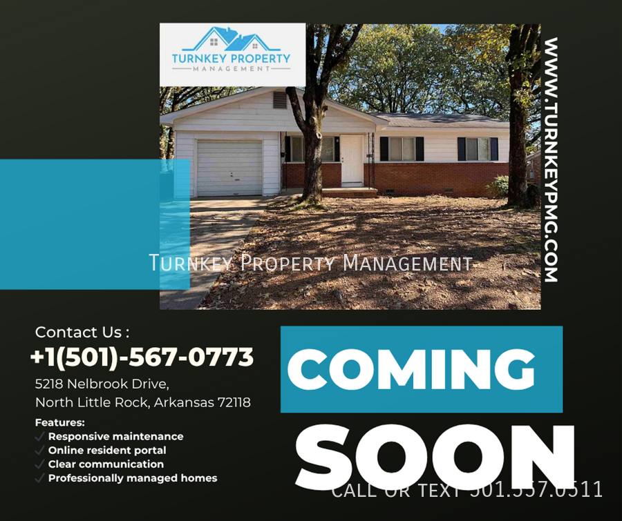House for rent at 5218 Nelbrook Dr, North Little Rock, AR 72118