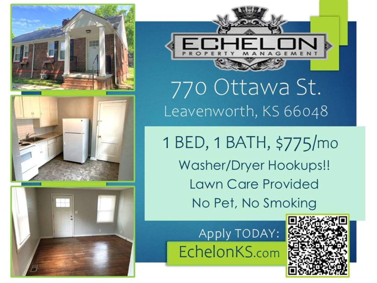 Apartment for rent at 770 - 772 Ottawa St, Leavenworth, KS 66048
