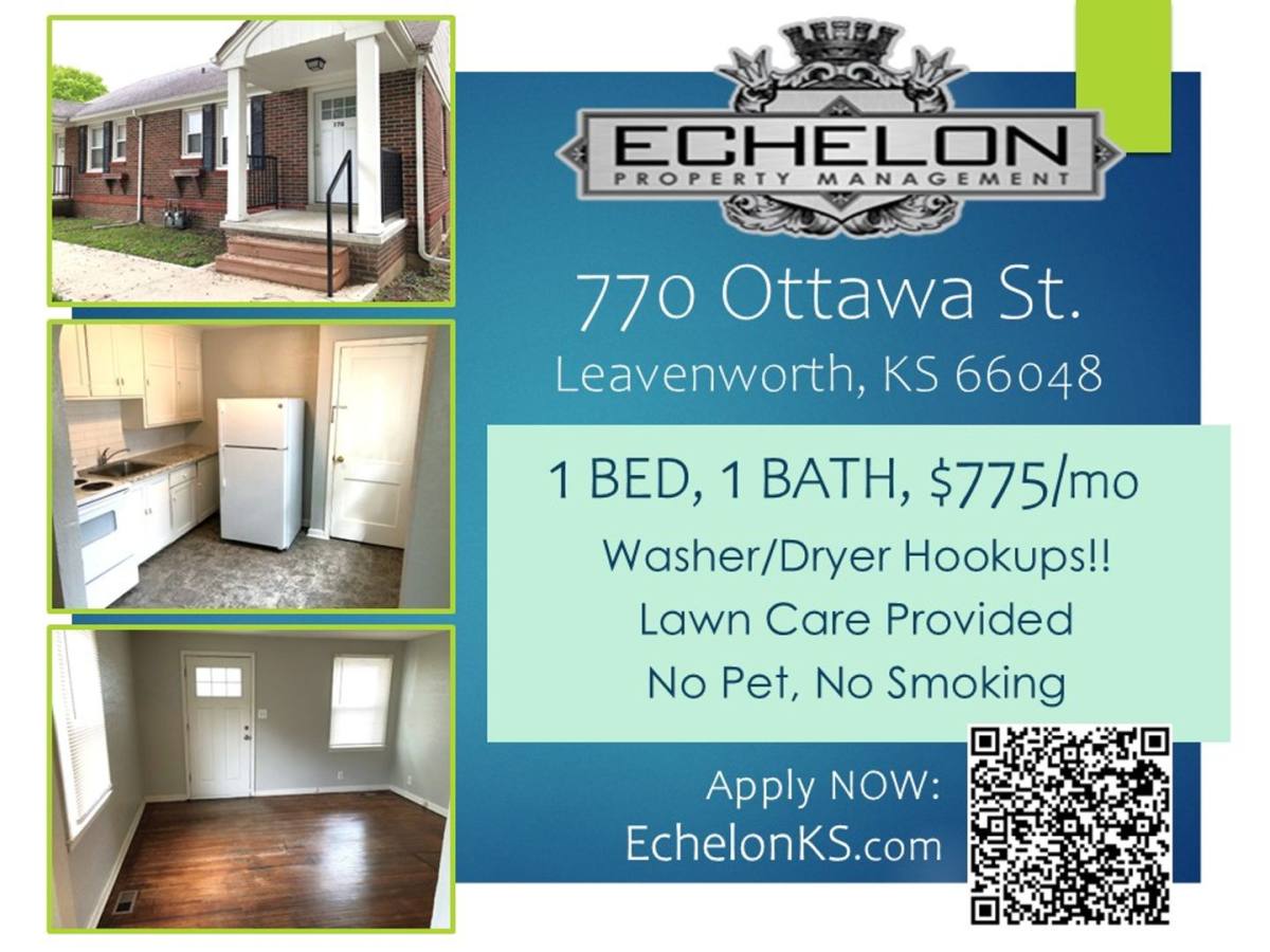 Apartment for rent at 770 - 772 Ottawa St, Leavenworth, KS 66048