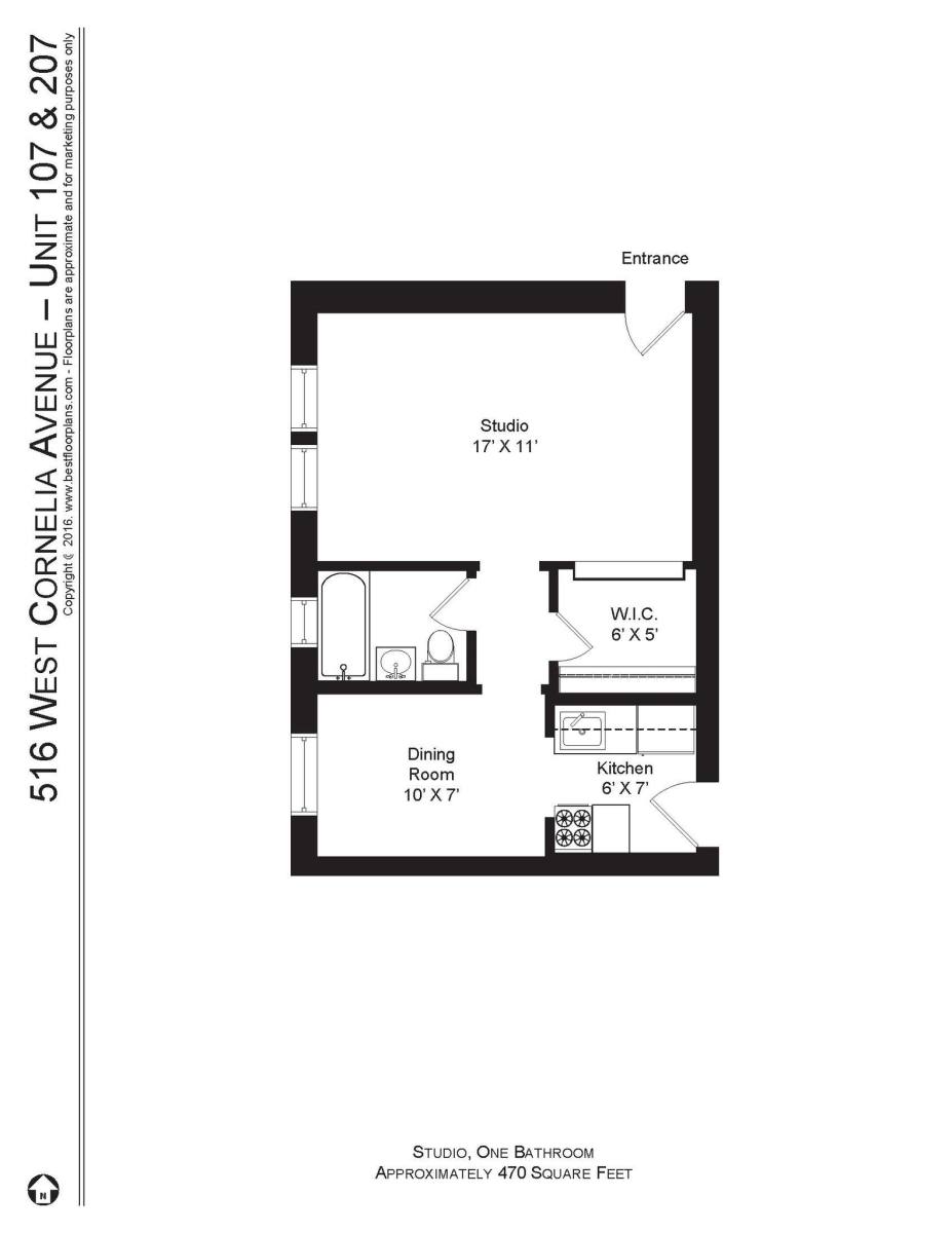 Apartment for rent at 512 W Cornelia Ave #207, Chicago, IL 60657