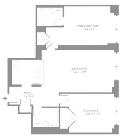 Apartment for rent at 260 W 54th St #41I, New York, NY 10019