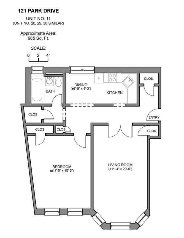 Apartment for rent at 121 Park Dr, Boston, MA 02215