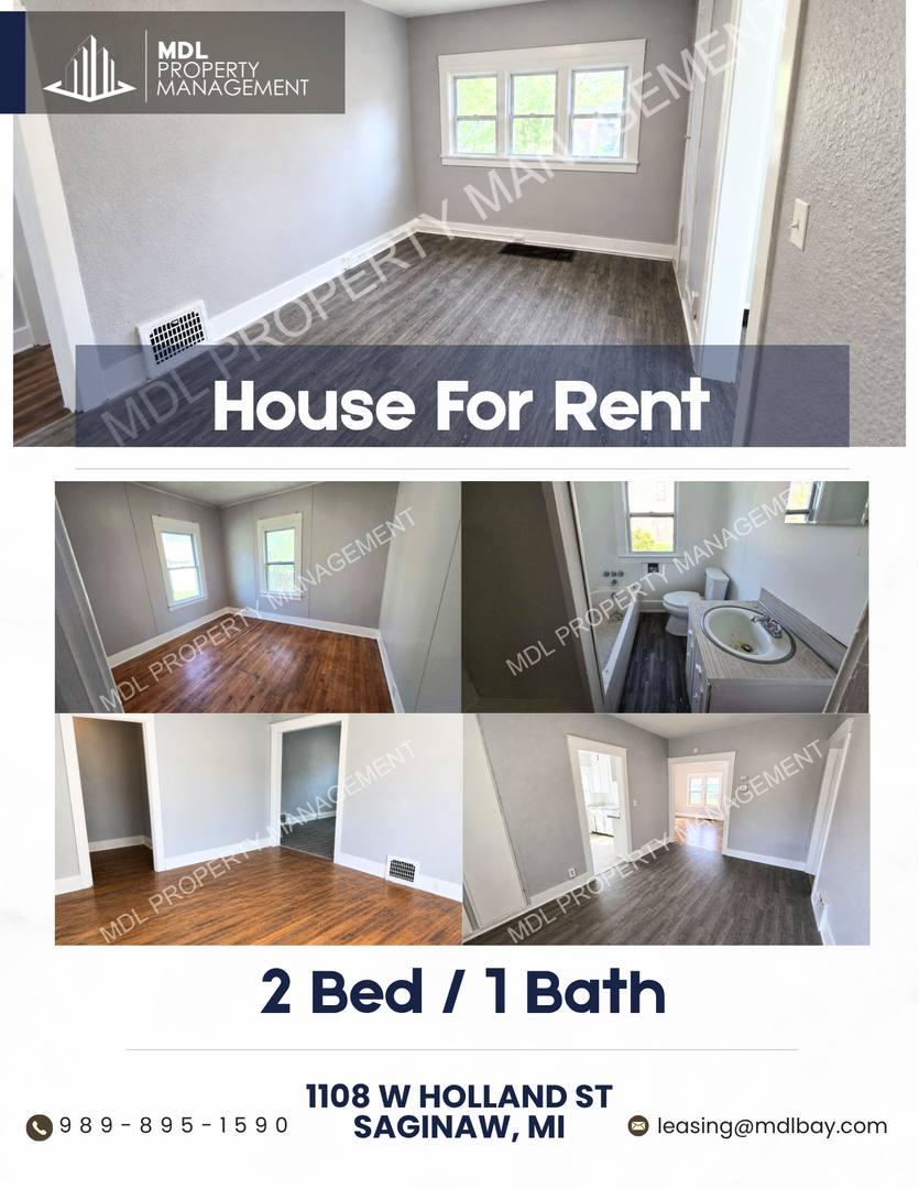 House for rent at 1108 W Holland, Saginaw, MI 48602
