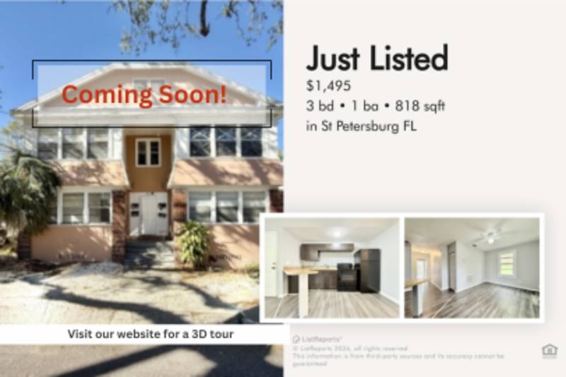 Apartment for rent at 725 14th Ave S #D, Saint Petersburg, FL 33701
