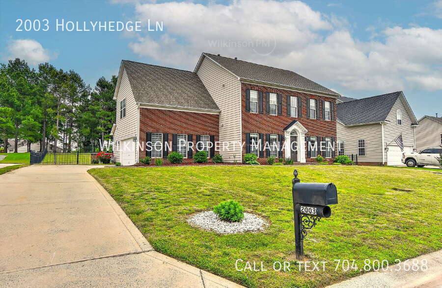 House for rent at 2003 Hollyhedge Lane, Indian Trail, NC 28079