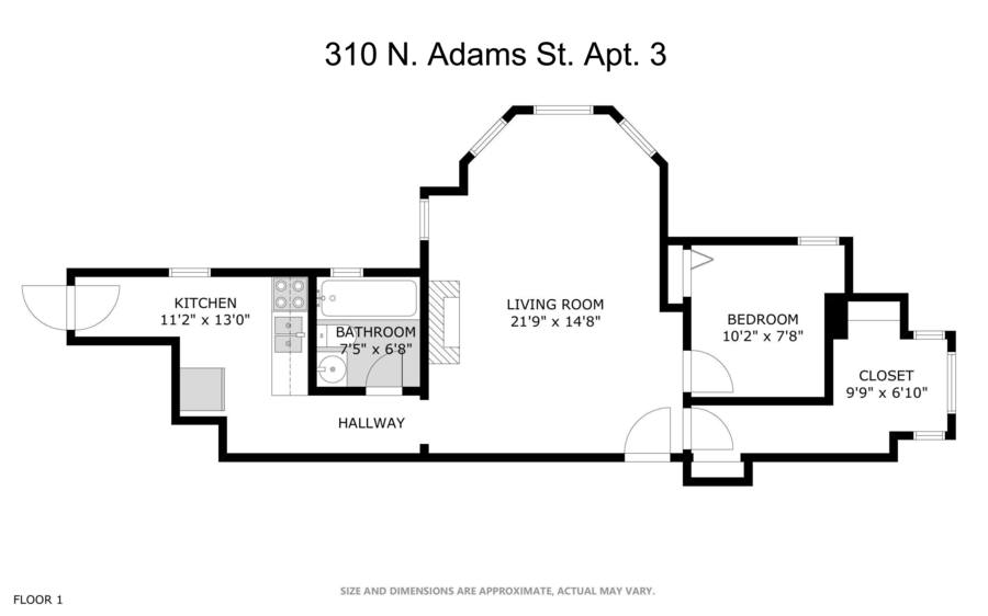 Apartment for rent at 310 N Adams St #3, Ypsilanti, MI 48197