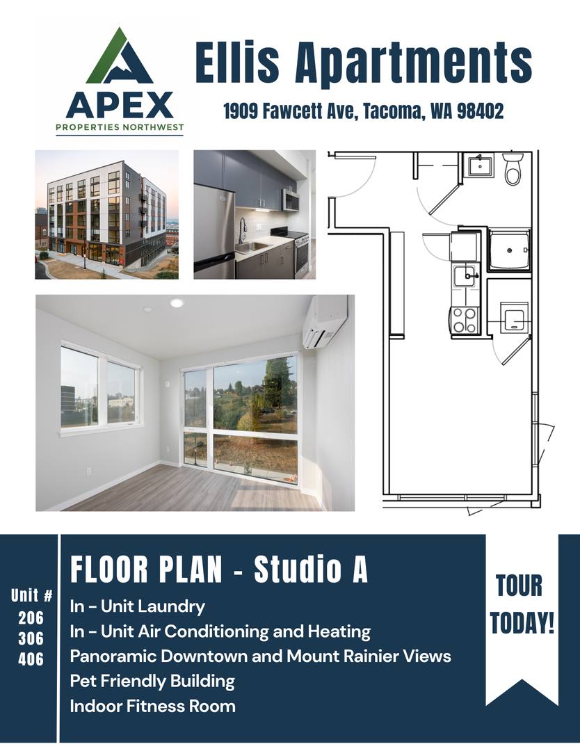 Apartment for rent at 1909 Fawcett Ave, Tacoma, WA 98402