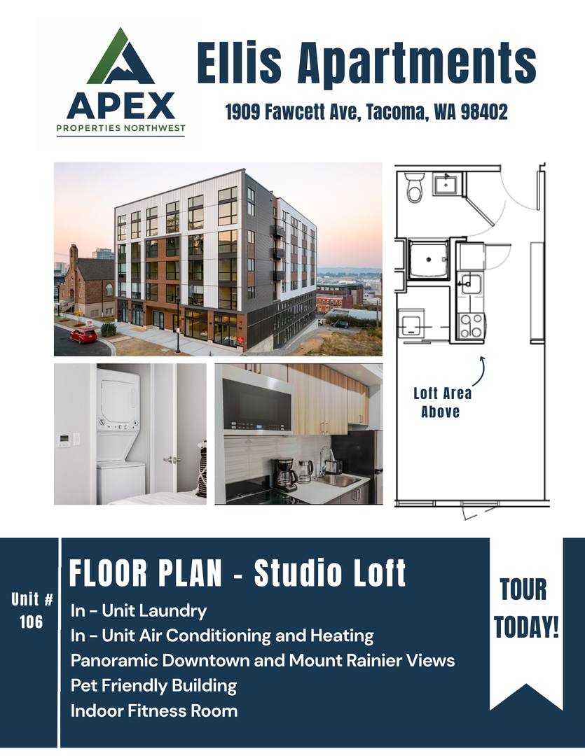 Apartment for rent at 1909 Fawcett Ave, Tacoma, WA 98402