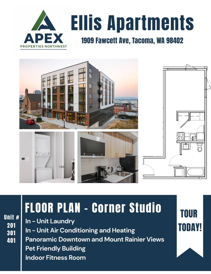 Apartment for rent at 1909 Fawcett Ave, Tacoma, WA 98402