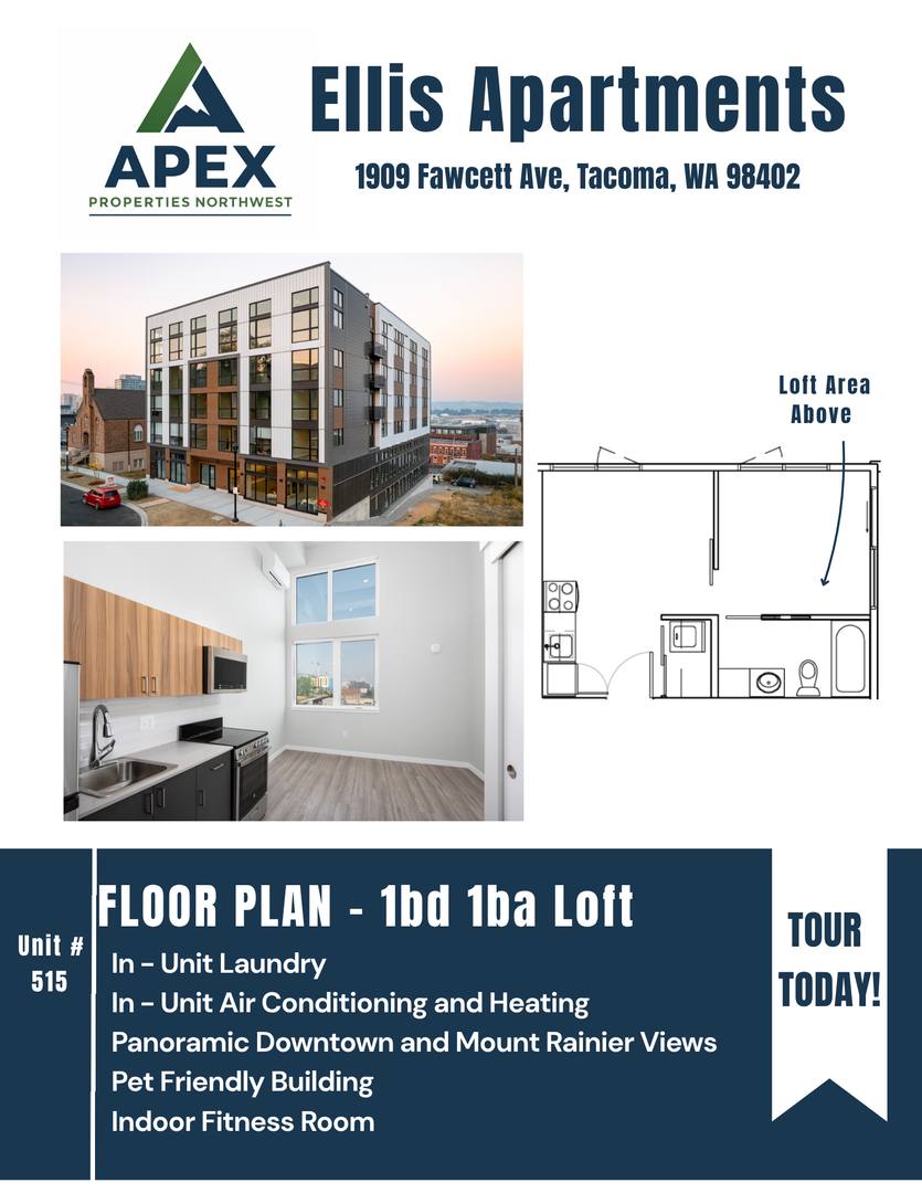 Apartment for rent at 1909 Fawcett Ave, Tacoma, WA 98402