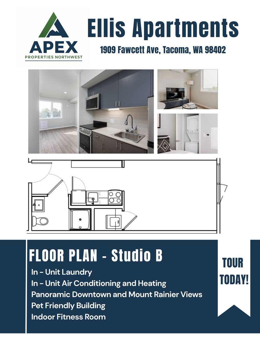 Apartment for rent at 1909 Fawcett Ave, Tacoma, WA 98402