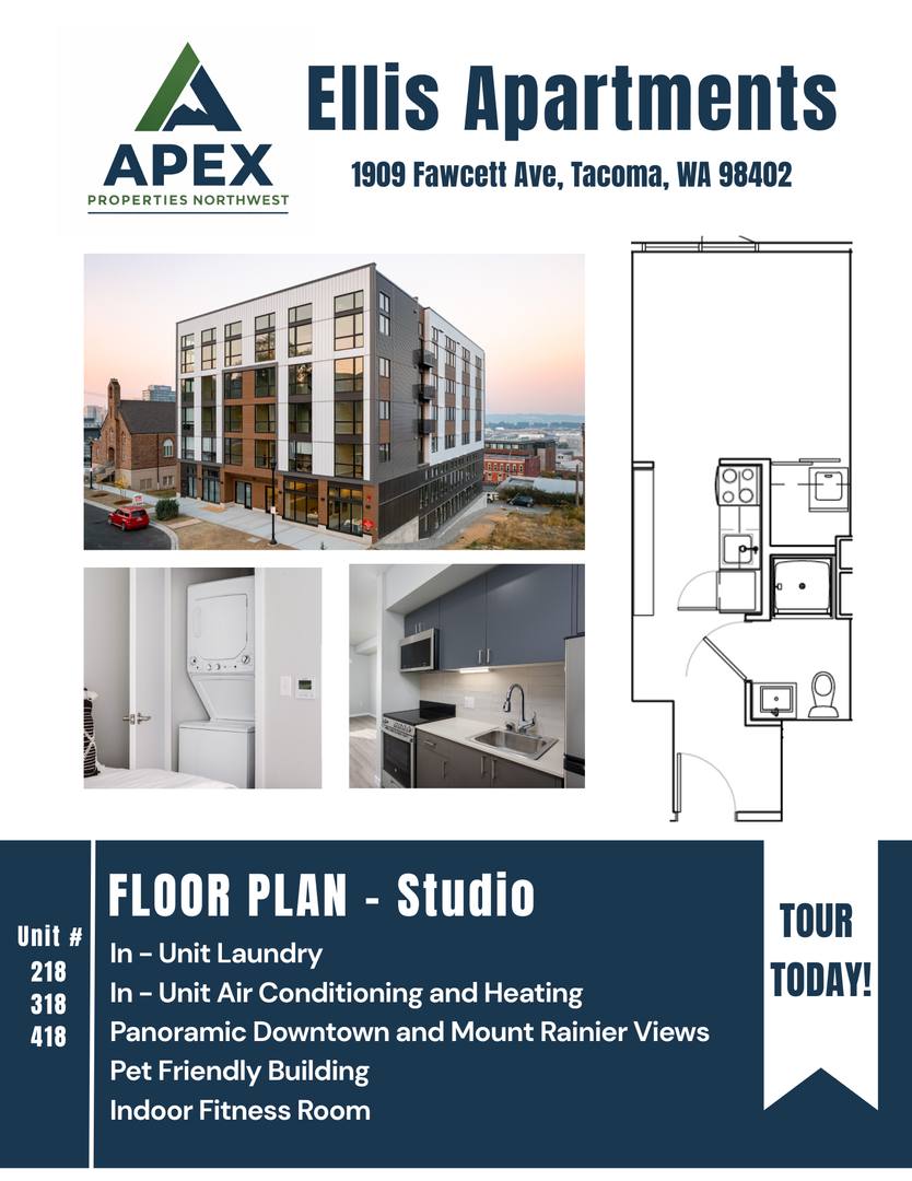 Apartment for rent at 1909 Fawcett Ave, Tacoma, WA 98402