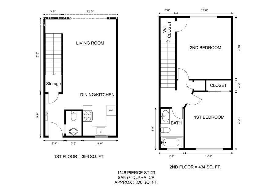 Townhouse for rent at 1146 Pierce St #3, Santa Clara, CA 95050