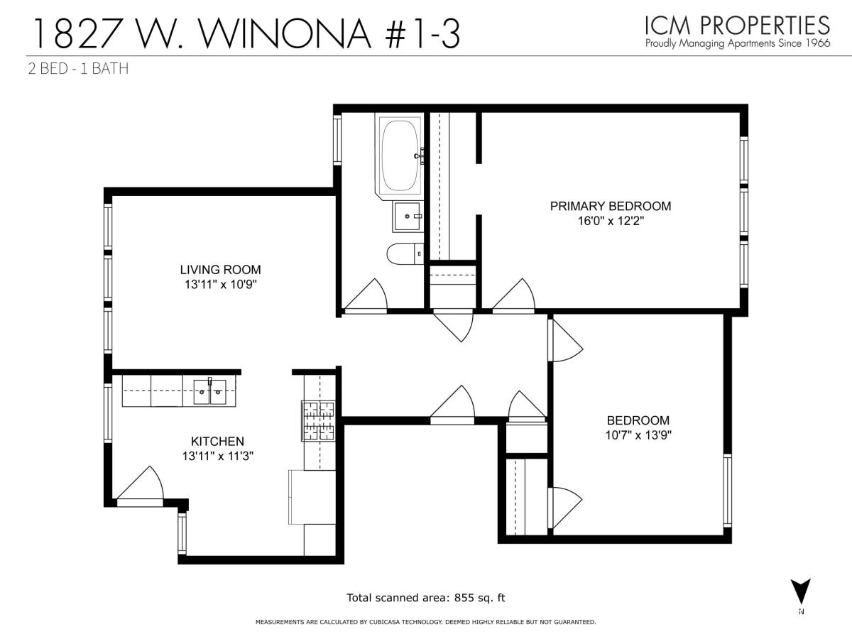 Apartment for rent at 5073 N Wolcott #2, Chicago, IL 60640