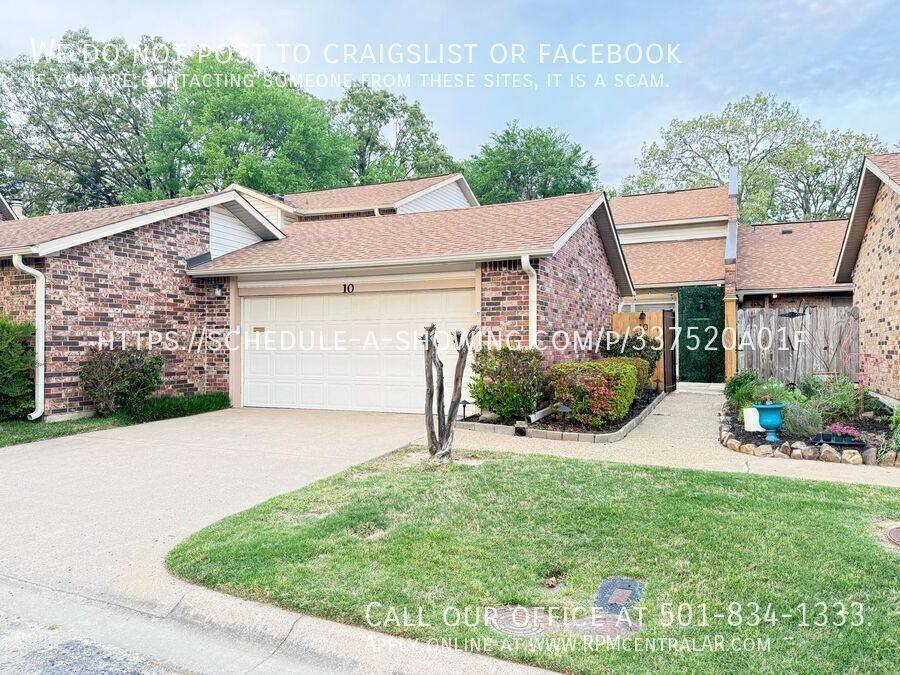 Condo for rent at 10 Hampshire Circle, Little Rock, AR 72211