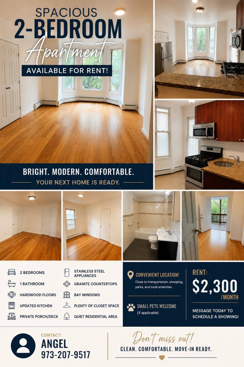 Apartment for rent at 316 Summer Ave #2, Newark, NJ 07104